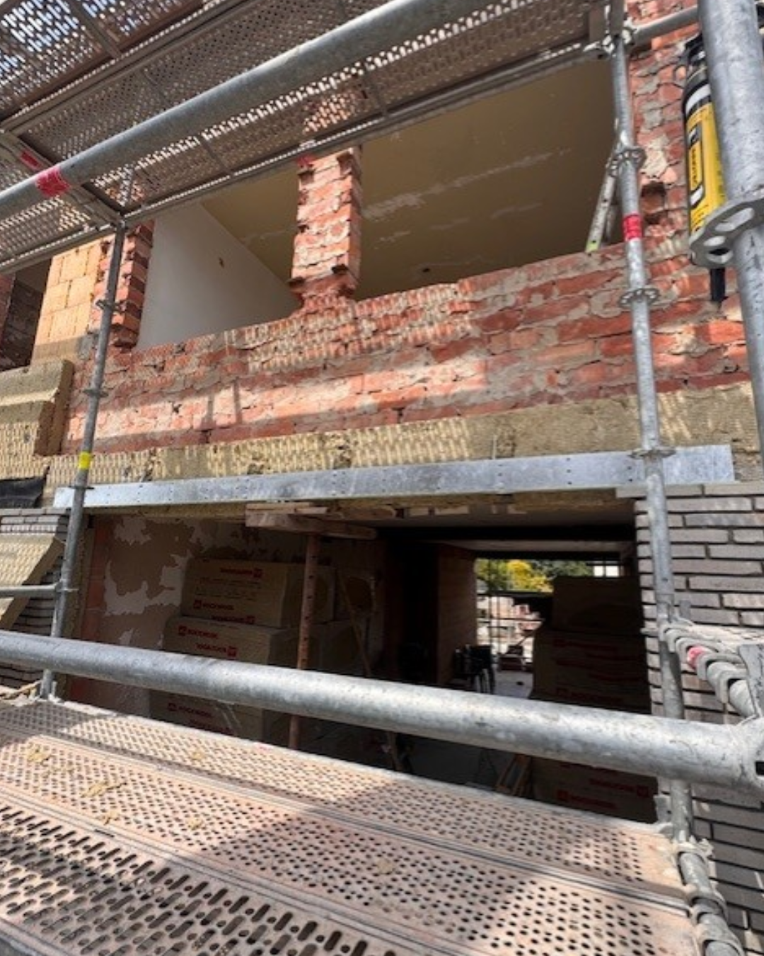 Image du support de maçonnerie bricksupport dans la pratique