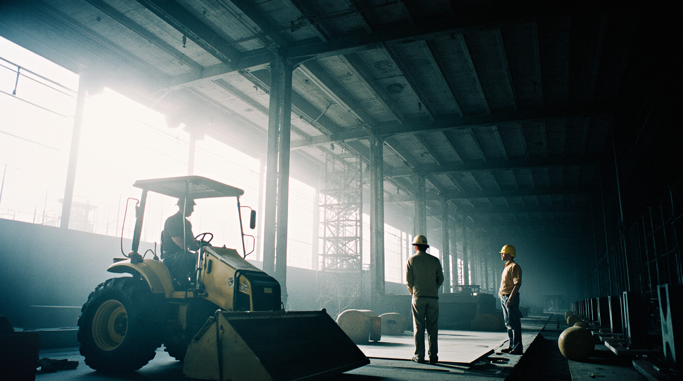 Blue Monday sur le chantier